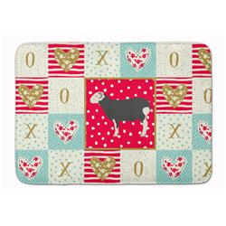 19 x 27 in. Herwick Sheep Love Machine Washable Memory Foam Mat