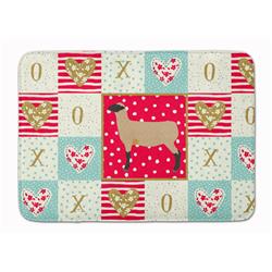 19 x 27 in. Hampshire Down Sheep Love Machine Washable Memory Foam Mat