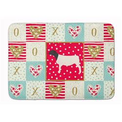 19 x 27 in. Dorper Sheep Love Machine Washable Memory Foam Mat