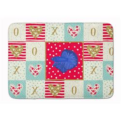 CK5468RUG 19 x 27 in. Delta Tail Betta Fish Love Machine Washable Memory Foam Mat