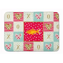 19 x 27 in. Goldfish Common Love Machine Washable Memory Foam Mat