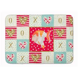 19 x 27 in. Lionhead Goldfish Love Machine Washable Memory Foam Mat