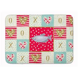 19 x 27 in. Moonlight Gourami Love Machine Washable Memory Foam Mat