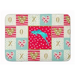 19 x 27 in. Sword Tail Guppy Love Machine Washable Memory Foam Mat