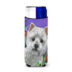 Picture of Carolines Treasures PPP3220MUK 12 oz Westie Paradise Ultra Hugger for Slim Cans