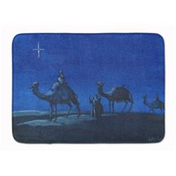 19 x 27 in. Wise Men in Blue Machine Washable Memory Foam Mat