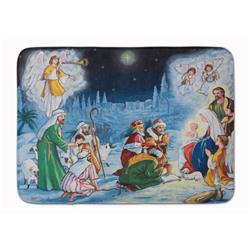 19 x 27 in. Nativity Born in Bethlehem Machine Washable Memory Foam Mat