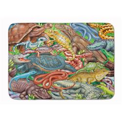 19 x 27 in. Scales & Tails, Snakes, Turtle, Reptiles Machine Washable Memory Foam Mat