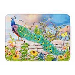 PRS4040RUG 19 x 27 in. Proud Peacock Machine Washable Memory Foam Mat