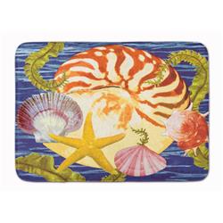 19 x 27 in. Nautilus & Gulf & Sundial Machine Washable Memory Foam Mat