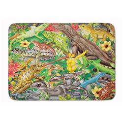 19 x 27 in. Lizard Jungle Machine Washable Memory Foam Mat