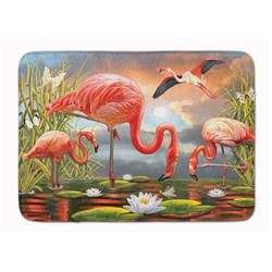 19 x 27 in. Flamingos Machine Washable Memory Foam Mat