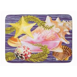 19 x 27 in. Conch & Starfish Machine Washable Memory Foam Mat