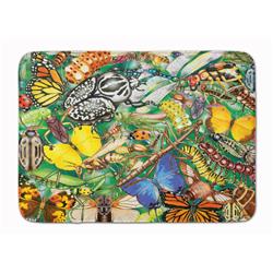 19 x 27 in. Insects & Butterflies Bug World Machine Washable Memory Foam Mat