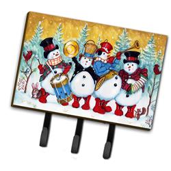 PJH3002TH68 6 x 2 x 9 in. Snowmen Strike Up the Band Leash or Key Holder