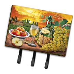 6 x 2 x 9 in. Soave, Apple, Wine & Cheese Leash or Key Holder