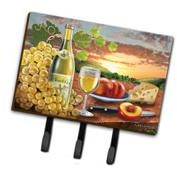 6 x 2 x 9 in. Chablis, Peach, Wine & Cheese Leash or Key Holder