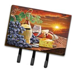 6 x 2 x 9 in. Chianti, Pears, Wine & Cheese Leash or Key Holder