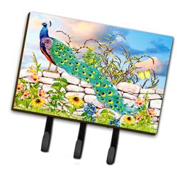 PRS4040TH68 6 x 2 x 9 in. Proud Peacock Leash or Key Holder