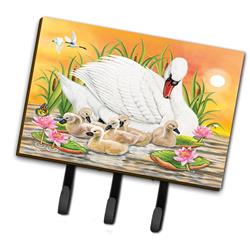 PRS4046TH68 6 x 2 x 9 in. Mother Swan At Sunset Leash or Key Holder