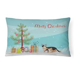 Picture of Carolines Treasures CK4656PW1216 12 x 3 x 16 in. Munchkin Cat Merry Christmas Canvas Fabric Decorative Pillow