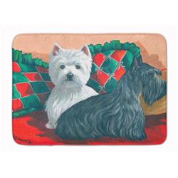 19 x 27 in. Westie & Scottie Great Scots Machine Washable Memory Foam Mat