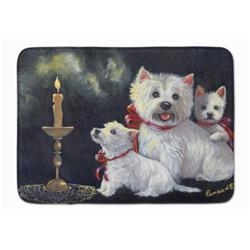 19 x 27 in. Westie Westies Aglow Machine Washable Memory Foam Mat