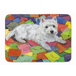 19 x 27 in. Westie Zoes Mail Machine Washable Memory Foam Mat