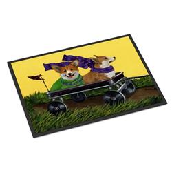 18 x 27 in. Corgi Express Indoor or Outdoor Mat