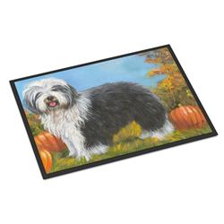 PPP3265MAT 18 x 27 in. Old English Sheepdog Ocotoberfest Indoor or Outdoor Mat