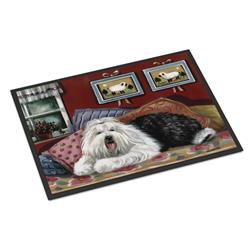 PPP3266MAT 18 x 27 in. Old English Sheepdog Sweet Dreams Indoor or Outdoor Mat