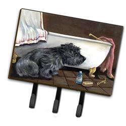 6 x 2 x 9 in. Cairn Terrier Bath Time Leash or Key Holder