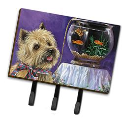 6 x 2 x 9 in. Cairn Terrier Gone Fishing Leash or Key Holder