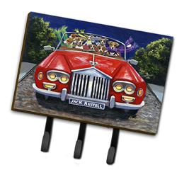6 x 2 x 9 in. Jack Russell Evening Cruise Leash or Key Holder