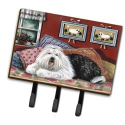 PPP3266TH68 6 x 2 x 9 in. Old English Sheepdog Sweet Dreams Leash or Key Holder