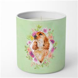 10 oz Chow Chow No.2 Green Flowers Decorative Soy Candle