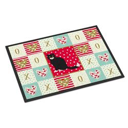 Picture of Carolines Treasures CK5763JMAT 24 x 36 in. Foldex Exotic Fold No.2 Cat Love Indoor or Outdoor Mat