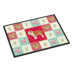 CK5830JMAT 24 x 36 in. English Bulldog No.1 Love Indoor or Outdoor Mat