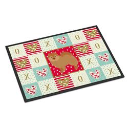 Picture of Carolines Treasures CK5838JMAT 24 x 36 in. German Spitz No.2 Love Indoor or Outdoor Mat