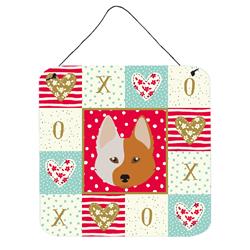 6 x 6 in. Nordic Spitz Love Wall or Door Hanging Prints