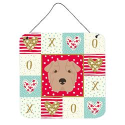 6 x 6 in. Shar Pei Love Wall or Door Hanging Prints