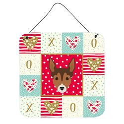 6 x 6 in. Tenterfield Terrier Love Wall or Door Hanging Prints