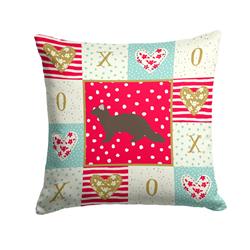 14 x 3 x 14 in. Sable Marten Love Fabric Decorative Pillow