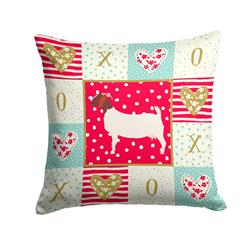 14 x 3 x 14 in. Boer Goat Love Fabric Decorative Pillow