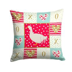 14 x 3 x 14 in. Sebastopol Goose Love Fabric Decorative Pillow