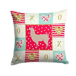 14 x 3 x 14 in. Llama Love Fabric Decorative Pillow