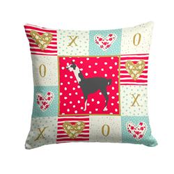 14 x 3 x 14 in. Llama Q Ara Love Fabric Decorative Pillow
