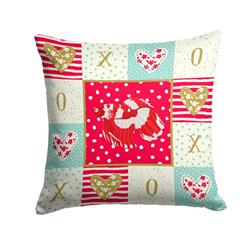14 x 3 x 14 in. Veil Tail Betta Love Fabric Decorative Pillow