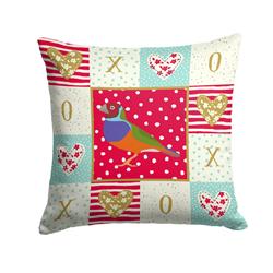14 x 3 x 14 in. Amadina Love Fabric Decorative Pillow