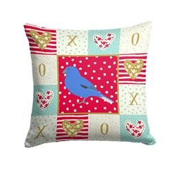 14 x 3 x 14 in. Bunting Love Fabric Decorative Pillow